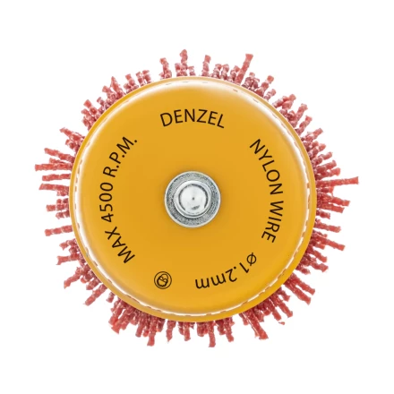 Щетка для дрели Denzel, 65 мм, Чашка, со шпилькой, нейлоновая щетина, 74435 купить в Ижевске