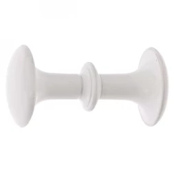 Ручка-кнопка РК1 пластмассовая белая 5штук Металлист Россия 91587