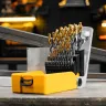Набор сверл по металлу Denzel 723009, 1-13 мм, Р6М5-TiN, Golden Tip, 25 шт купить в Ижевске