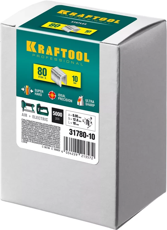 Скобы тип 21GA (80 / Pr A / Senco AT) 5000 шт 31780-10 купить в Ижевске