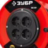Удлинитель на катушке "ПВС 307", 30 м, 2500 Вт, 4 гнезда, ПВС 3х0,75 кв мм, ЗУБР 55083-30 купить в Ижевске