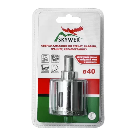 Сверло алмазное 60 мм (кафель,стекло,гранит,керамогранит) SKYWER купить в Ижевске