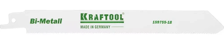 Полотно KRAFTOOL "INDUSTRIE QUALITAT", S1122EF, для эл/ножовки, Bi-Metall, по металлу, шаг 1,4мм, 180мм 159755-18 купить в Ижевске