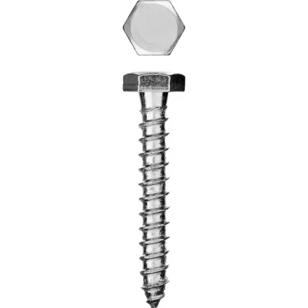 Шурупы ЗУБР &quot;МАСТЕР&quot; с шестигранной головкой, оцинкованные, 8x40мм, 80шт 4-300451-08-040 купить в Ижевске