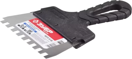 Шпатель ЗУБР &quot;МАСТЕР&quot; ФАСАДНЫЙ, нержавеющее полотно, 150мм, зуб 8х8мм 10078-15-08 купить в Ижевске