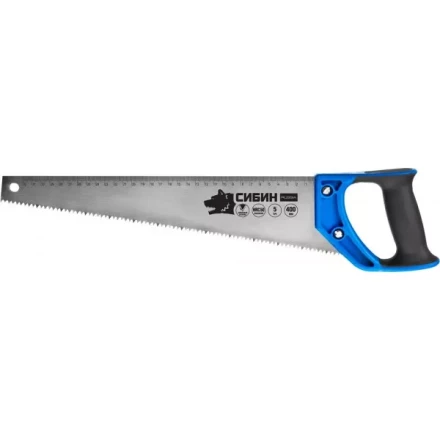 Ножовка по дереву (пила) 400 мм, шаг 5 TPI (4,5 мм), СИБИН 15055-40 купить в Ижевске