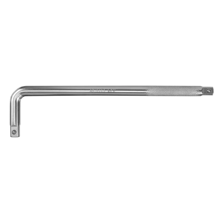 Вороток Г-образный, 300*75 мм, квадрат 1/2", CrV, матовый хром Denzel 14064 купить в Ижевске