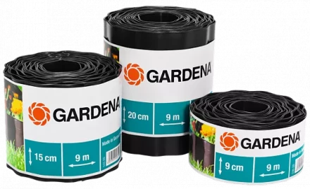 Бордюр черный 20 см , длина 9 м GARDENA купить в Ижевске