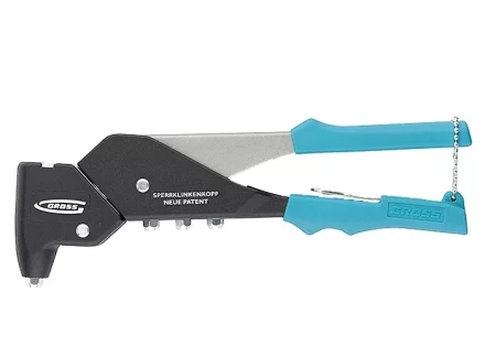 Заклёпочник литой усиленный поворотный 0-360* заклёпки 2,4-4,8мм GROSS 40405 купить в Ижевске