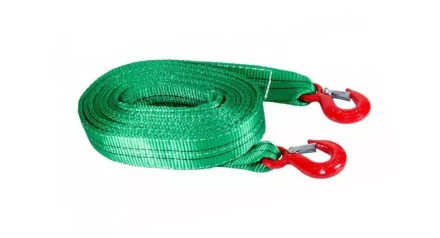 Буксир текстильный ленточный TOR БТЛ 6,0 т 8,0 м (крюк-крюк) 1048810 купить в Ижевске