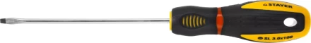 Отвертка STAYER &quot;PROFI&quot; &quot;PROTech&quot;, двухкомп рукоятка, намагниченная, Cr-Mo, SL3,0x100мм 25131-03-10_z02 купить в Ижевске