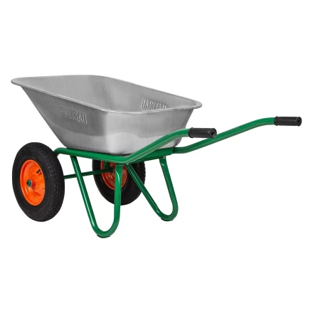 Тачка садово-строительная Palisad 689860, 2-х колесная, усиленная, грузоподъемность 320 кг, объем 100 л купить в Ижевске