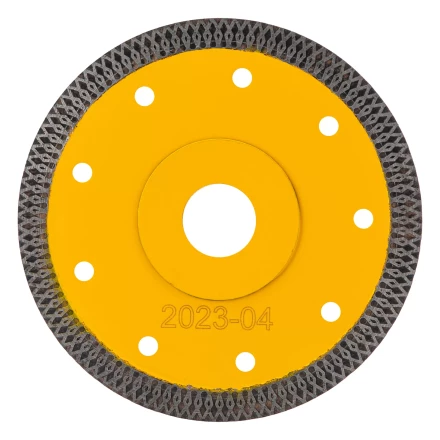 Диск алмазный отрезной Denzel 125 х 22,2мм, сплошной, супертонкий, горячий пресс, сухой/мокрый рез 73058 купить в Ижевске
