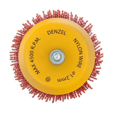 Щетка для дрели, 75 мм, Чашка, со шпилькой, нейлоновая щетина Denzel 74436 купить в Ижевске