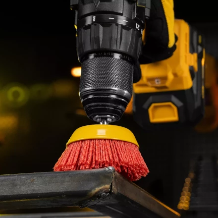 Щетка для дрели, 75 мм, Чашка, со шпилькой, нейлоновая щетина Denzel 74436 купить в Ижевске