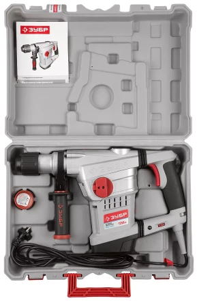 Перфоратор ЗУБР SDS-Max, 10Дж, 1250Вт, кейс ЗПМЭ-1250ЭК купить в Ижевске