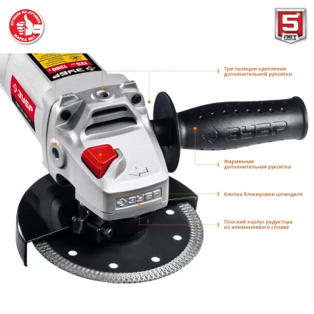 Машина углошлифовальная регулировка оборотов УШМ-125-1200 ЭМ3 серия МАСТЕР купить в Ижевске