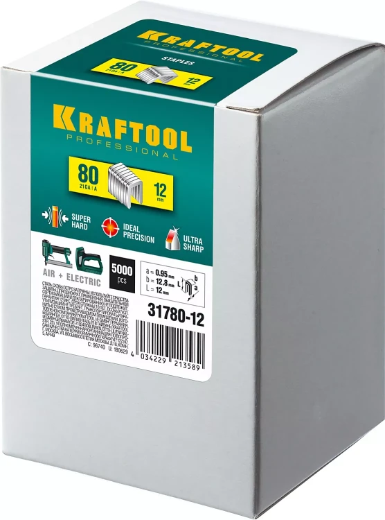 Скобы тип 21GA (80 / Pr A / Senco AT) 5000 шт 31780-12 купить в Ижевске