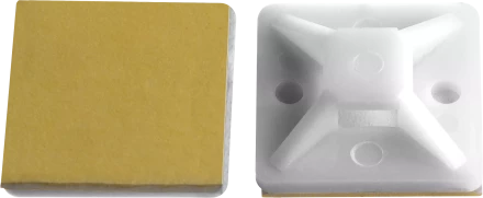 Площадки под хомут-стяжку ПХС самоклеющиеся белые нейлоновые серия МАСТЕР купить в Ижевске