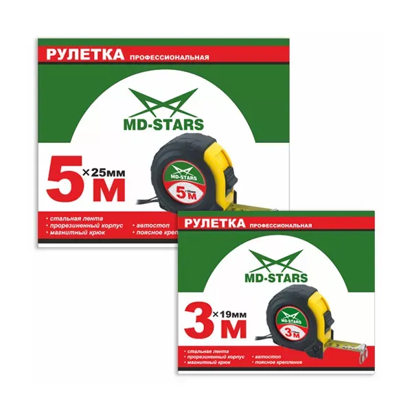 Рулетка измерительная MD-STARS 56-10025 купить в Ижевске