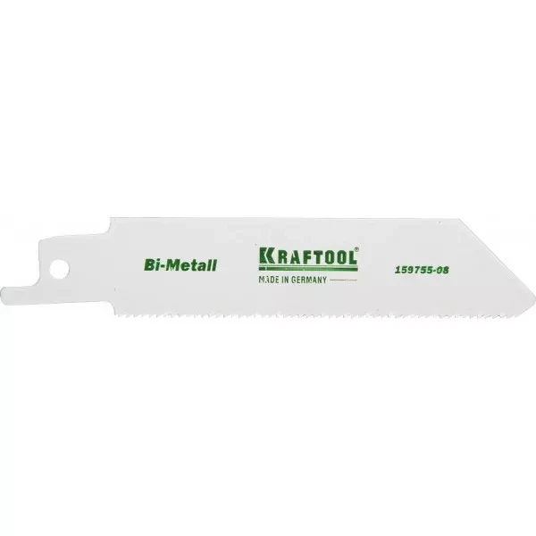 Полотно KRAFTOOL "INDUSTRIE QUALITAT", S522EF, для эл/ножовки, Bi-Metall, по металлу, шаг 1,4мм, 80мм 159755-08 купить в Ижевске