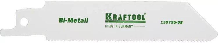 Полотно KRAFTOOL "INDUSTRIE QUALITAT", S522EF, для эл/ножовки, Bi-Metall, по металлу, шаг 1,4мм, 80мм 159755-08 купить в Ижевске
