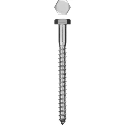 Шурупы ЗУБР &quot;МАСТЕР&quot; с шестигранной головкой, оцинкованные, 8x80мм, 50шт 4-300451-08-080 купить в Ижевске