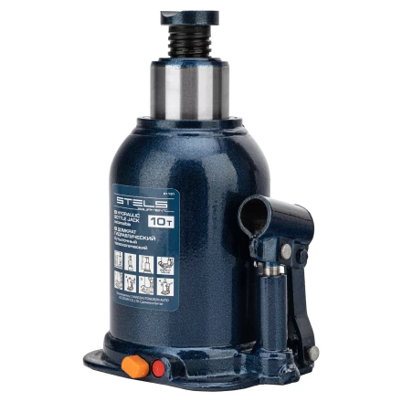 Домкрат гидравлический бутылочный телескопический Stels 51151, 10 т, подъем 180-430 мм купить в Ижевске