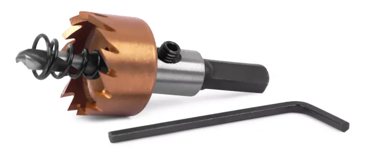 HSS-TiN коронка MESSER  20мм с центр. сверлом и толкающей пружиной для  лист. материала  до 2 мм ц/х купить в Ижевске