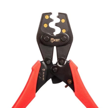 Пресс-клещи КВТ ПК-25у с матрицей для опрессовки неизолированных медных наконечников до 25 мм (90954) купить в Ижевске
