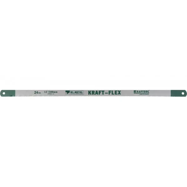 Полотно KRAFTOOL "KRAFT-FLEX" по металлу, Bi-Metal, 24TPI, 300 мм, 2 шт 15942-24-S2 купить в Ижевске