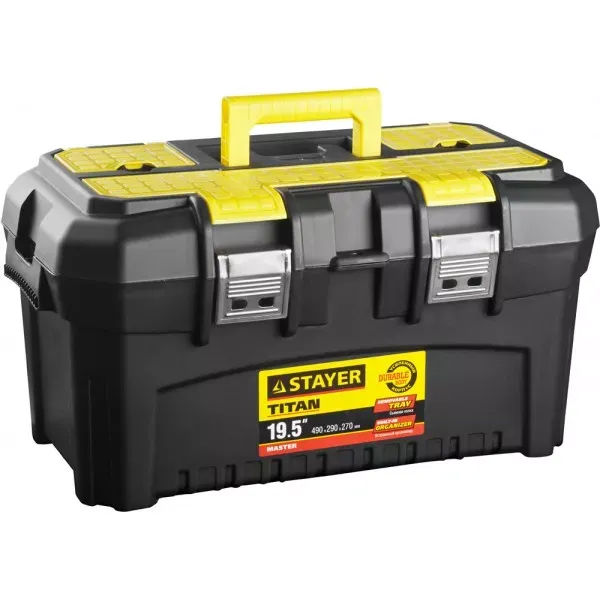 Ящик для инструмента "TITAN-19" пластиковый, STAYER 38016-19 купить в Ижевске