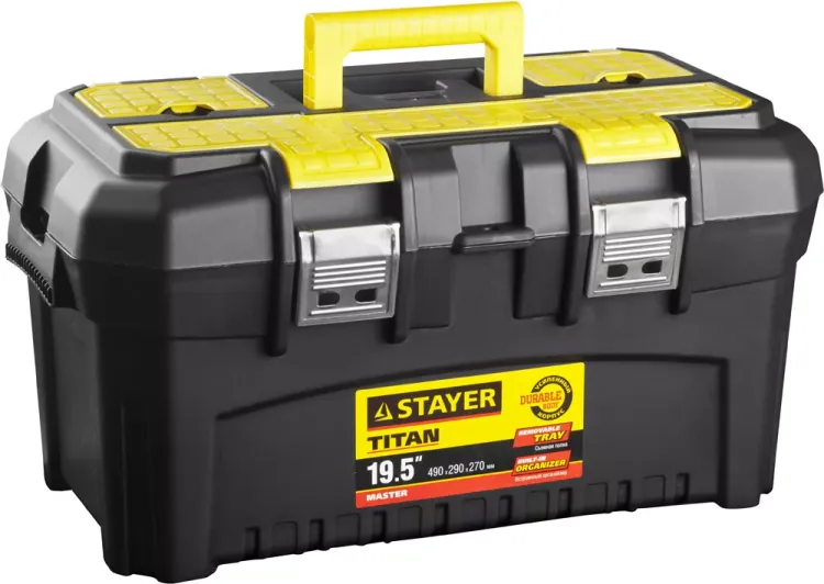 Ящик для инструмента "TITAN-19" пластиковый, STAYER 38016-19 купить в Ижевске